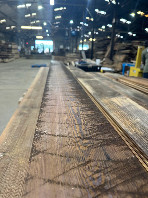 YELLOW PINE ROUGH FLOORING