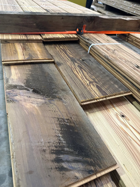 YELLOW PINE ROUGH FLOORING