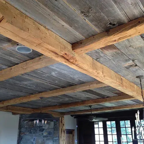 GREY BARNWOOD ROUGH PANELING